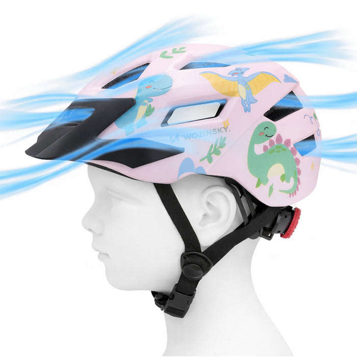 Wozinsky Children's MTB Bike Helmet with Detachable Visor S - Pink
