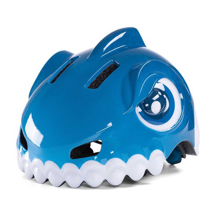 Wozinsky Children's Bike Helmet Dinosaur Pattern S - Blue