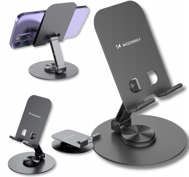 Wozinsky WPT-K95 swivel stand for phone and tablet - gray