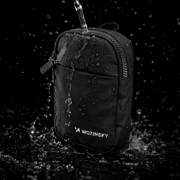 Wozinsky WMS-W1 Unisex Mini Shoulder Bag Waterproof Dual-Compartment for Phone - Black