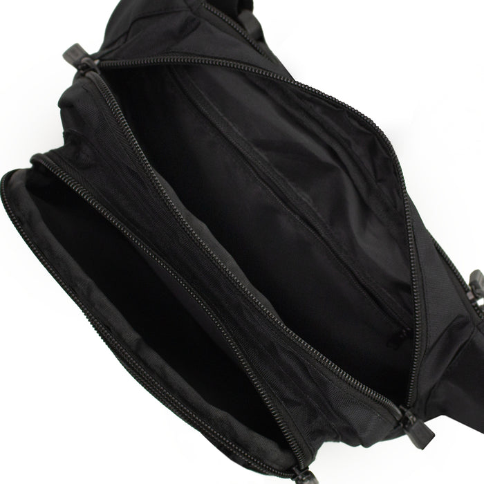 Wozinsky WSB-W1 unisex shoulder bag with adjustable strap, waterproof - black