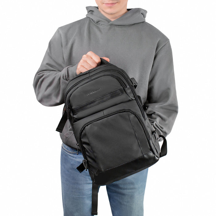 Wozinsky WPW-20L Backpack with Laptop Pocket for 15" Travel 40x20x25 cm for Hand Luggage - Black