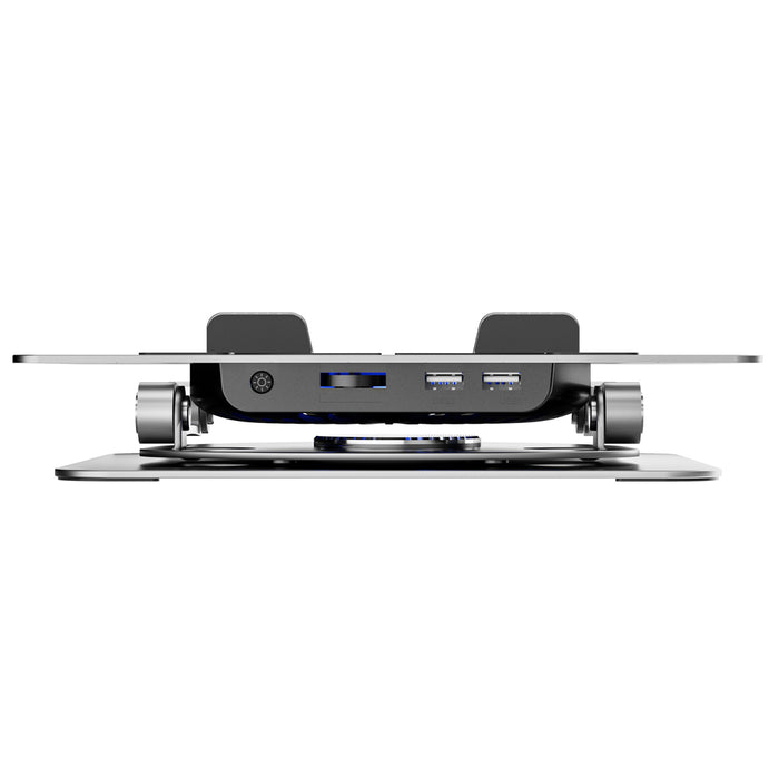 Wozinsky WDCX-X16-AS CoolBase RGB 360° cooling stand for laptop and tablet - silver