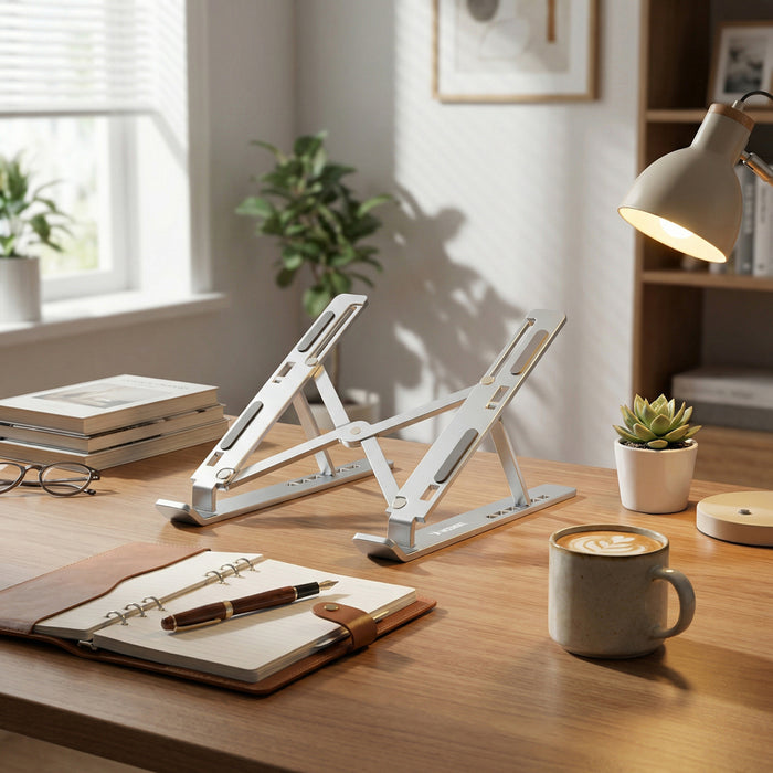 Wozinsky WDCX-X8S Foldable Adjustable Laptop Stand - Silver