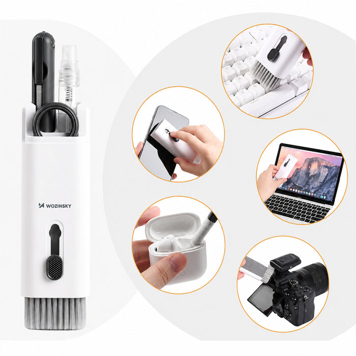 Wozinsky HWZ-71G 7-in-1 Multifunctional Electronics Cleaning Kit - Gray