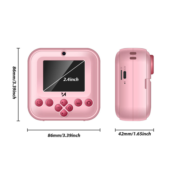 Wozinsky WDT-03 Thermal Printer Camera for Kids - Pink