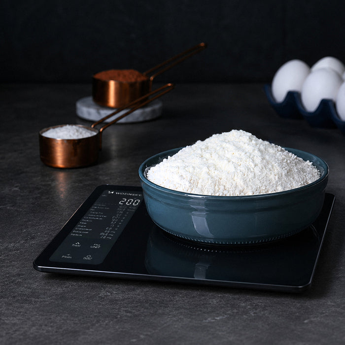 Wozinsky WIK-16 Smart Kitchen Scale with Digital Display, Bluetooth App - Black