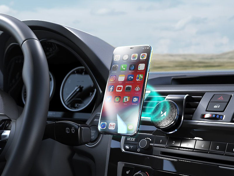 Wozinsky Magnetic Car Grille Mount 360 Black (WMH-03)