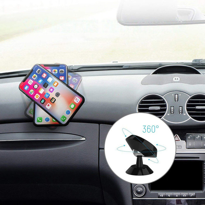 Wozinsky Magnetic Car Mount for Dashboard 360 Self-Adhesive Black (WMH-05)