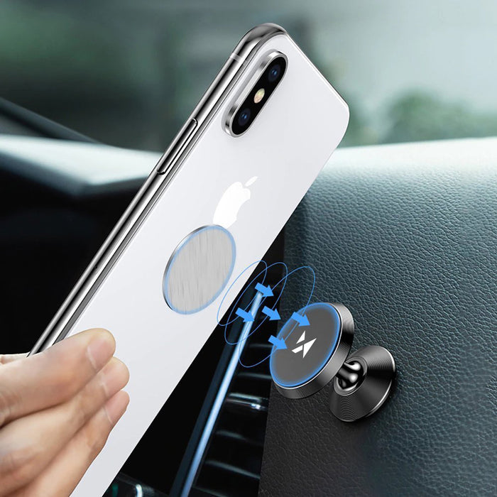 Wozinsky Magnetic Car Mount for Dashboard 360 Self-Adhesive Black (WMH-05)