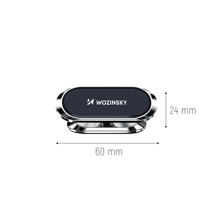 Wozinsky Self-Adhesive Magnetic Car Mount 360 for Dashboard Silver (WMH-06)
