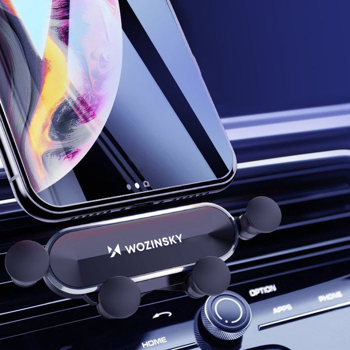 Wozinsky gravity car phone holder for air vent black (WCH-05)