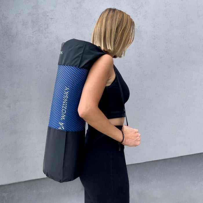 Wozinsky exercise mat 181 x 63 x 0.9 cm thick gymnastic yoga mat blue