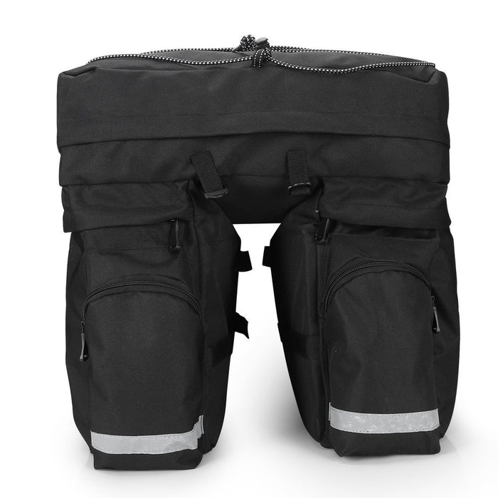 Wozinsky 60L spacious bike rack bag (rain cover included) black (WBB13BK)