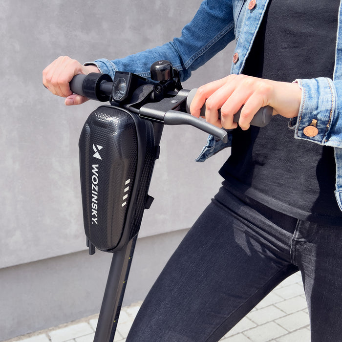 Wozinsky Waterproof Scooter Handlebar Bag 2L Black (WSB3BK)