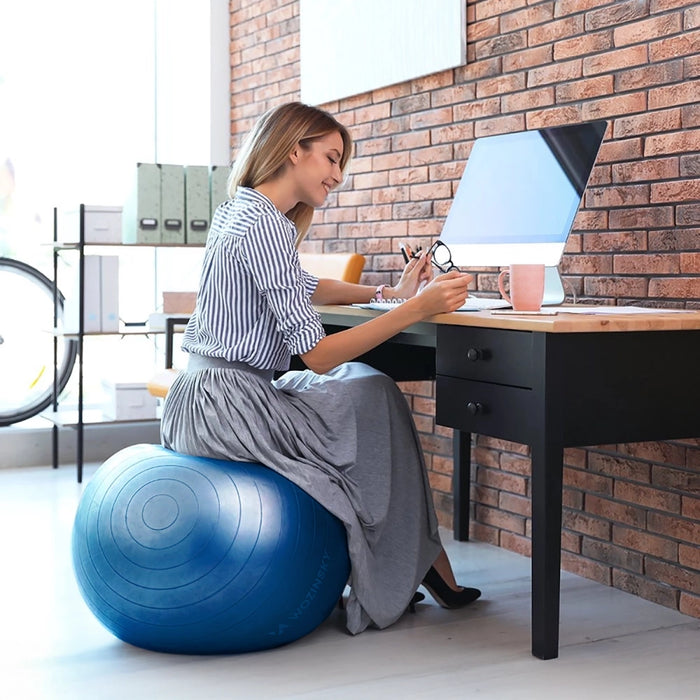 Wozinsky WGB65BL Exercise Ball, 65 cm, Blue
