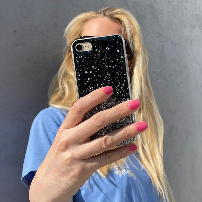 Wozinsky Star Glitter Shining Cover for Samsung Galaxy M51 transparent