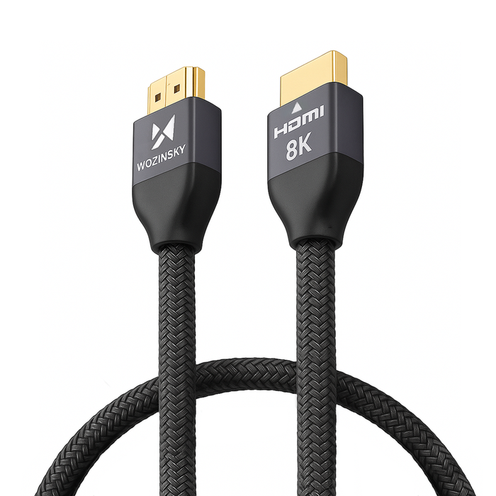 Wozinsky HDMI 2.1 Cable 8K 60 Hz 48 Gbps / 4K 120 Hz / 2K 144 Hz 1 m Silver (WHDMI-10)