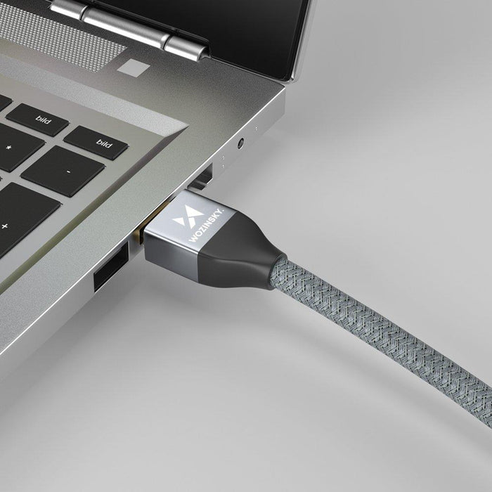 Wozinsky HDMI 2.1 Cable 8K 60 Hz 48 Gbps / 4K 120 Hz / 2K 144 Hz 1 m Silver (WHDMI-10)