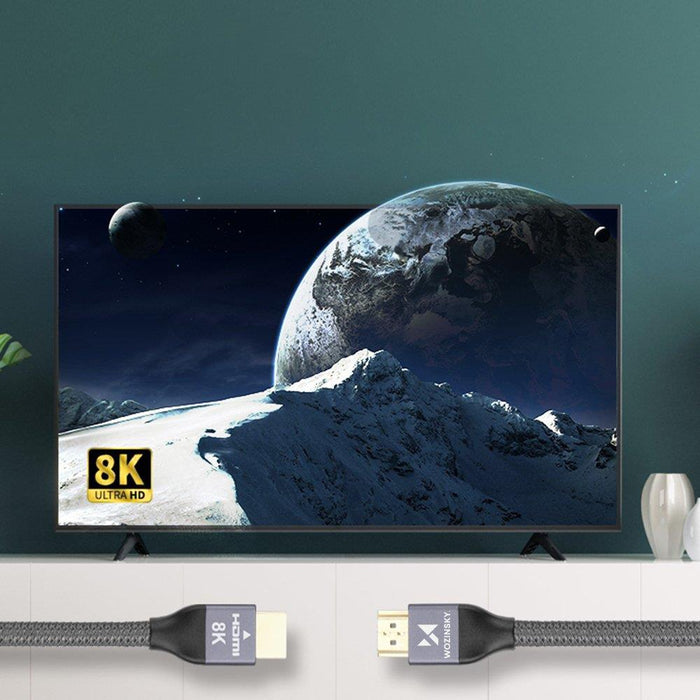 Wozinsky HDMI 2.1 Cable 8K 60 Hz 48 Gbps / 4K 120 Hz / 2K 144 Hz 3 m Silver (WHDMI-30)
