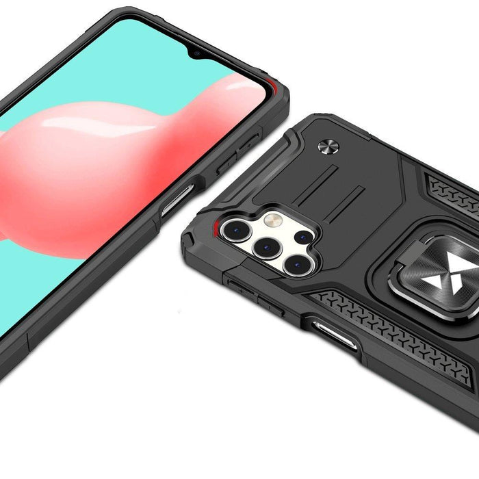 Wozinsky Ring Armor tough hybrid case cover + magnetic holder for Samsung Galaxy A73 black