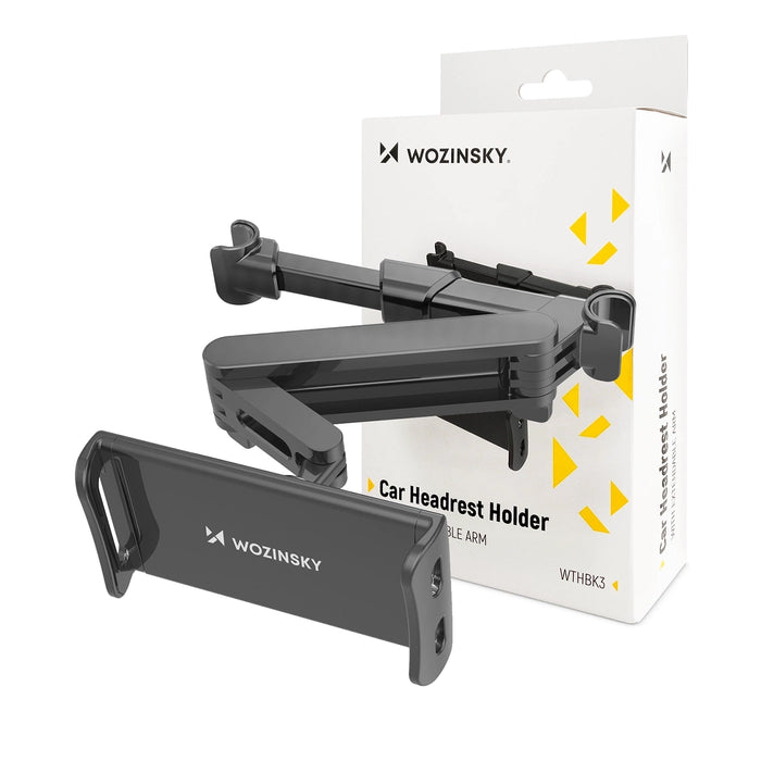 Wozinsky Adjustable Headrest Holder for Tablet or Phone Black (WTHBK3)