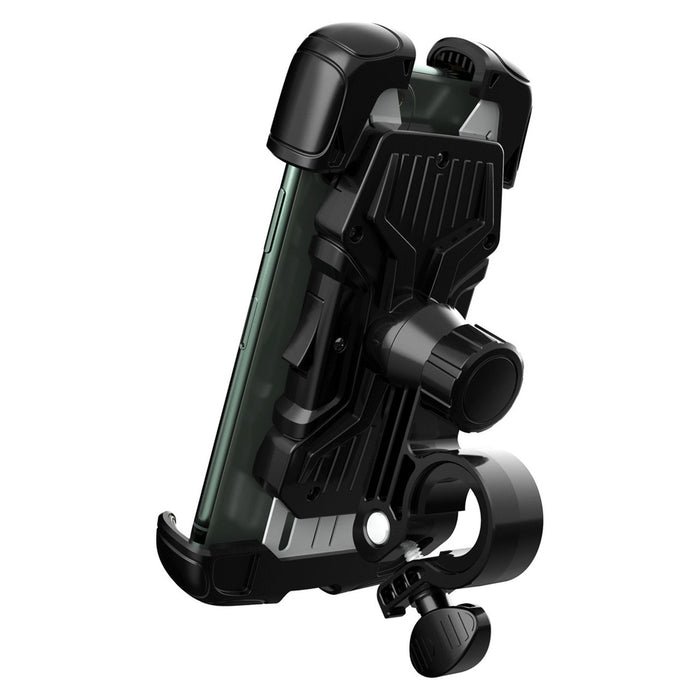 Wozinsky strong phone holder for bicycle, motorcycle, scooter handlebars, black (WBHBK6)