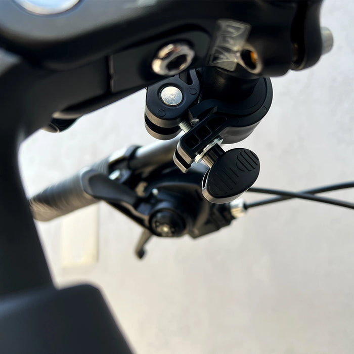 Wozinsky strong phone holder for bicycle, motorcycle, scooter handlebars, black (WBHBK6)