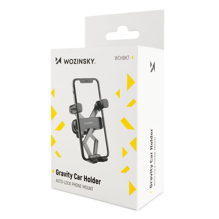 Wozinsky Gravity Car Phone Holder Black (WCHBK7)