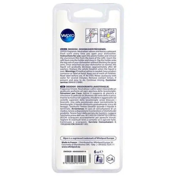 WPRO DeoDish dishwasher fragrance - Препарати и аксесоари за съдомиялни<<<Съдомиялни<<<Едра бяла техника<<<TechnoMix