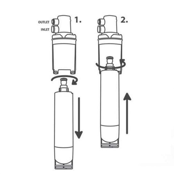 Water filter for refrigerator WPRO USC 009/1