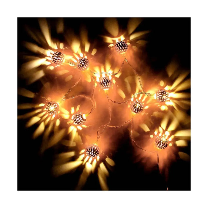 Wreath of LED Lights Decorative Lighting Copper - Декорация и Осветление<<<Дом Градина<<<BigBuy&&&LED
