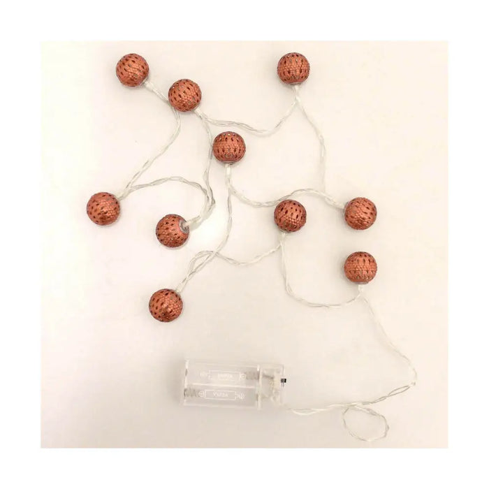 Wreath of LED Lights Decorative Lighting Copper - Декорация и Осветление<<<Дом Градина<<<BigBuy&&&LED