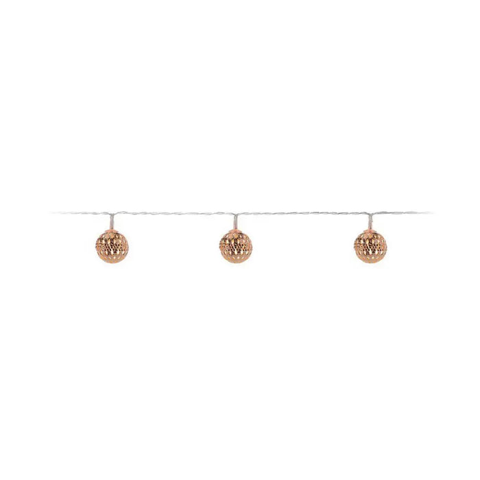 Wreath of LED Lights Decorative Lighting Copper - Декорация и Осветление<<<Дом Градина<<<BigBuy&&&LED