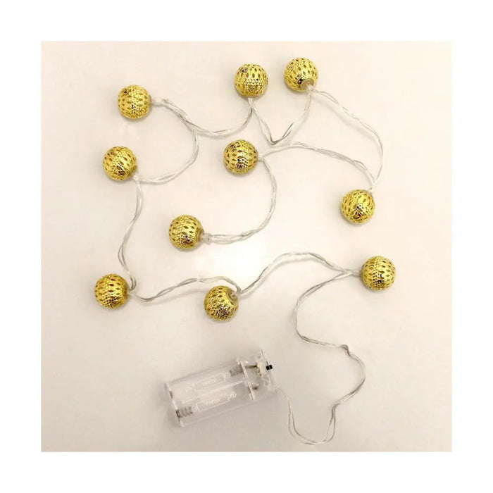 Wreath of LED Lights Decorative Lighting Gold - LED Осветление<<<Декорация и Осветление<<<Дом Градина<<<BigBuy