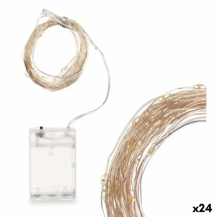 Wreath of LED Lights Gift Decor White Warm light 5,4 m 16 x 10 x 6 cm (24 Units) - Декорация и Осветление<<<Дом