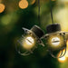 Wreath of LED Lights Lumisky Detroit White Black Floral - Декорация и Осветление<<<Дом Градина<<<BigBuy&&&LED
