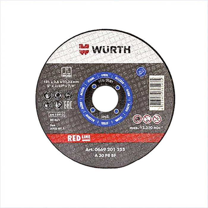 DISC FOR METAL RED LINE Ф125 1.0MM WURTH