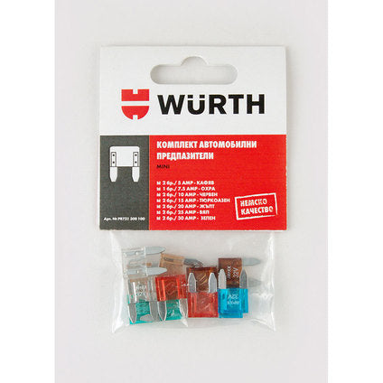 FUSES MINI SET 13PCS WURTH
