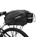 WYA36Y7S Bike Pannier Bag with Long Strap and Expandable Side Pockets - Black - Sport products<<<HurtelXML
