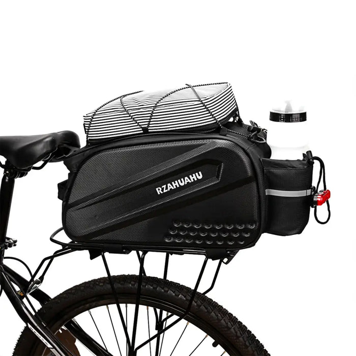 WYA36Y7S Bike Pannier Bag with Long Strap and Expandable Side Pockets - Black - Sport products<<<HurtelXML