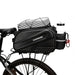 WYA36Y7S Bike Pannier Bag with Long Strap and Expandable Side Pockets - Black - Sport products<<<HurtelXML