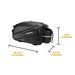 WYA36Y7S Bike Pannier Bag with Long Strap and Expandable Side Pockets - Black - Sport products<<<HurtelXML
