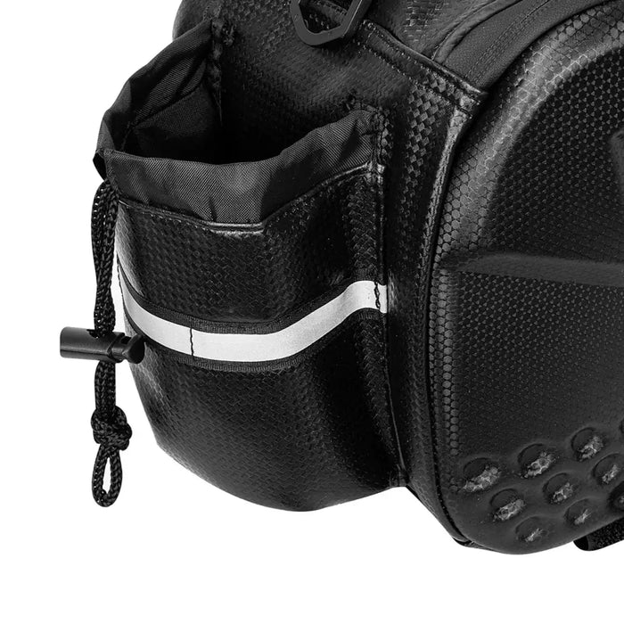 WYA36Y7S Bike Pannier Bag with Long Strap and Expandable Side Pockets - Black - Sport products<<<HurtelXML