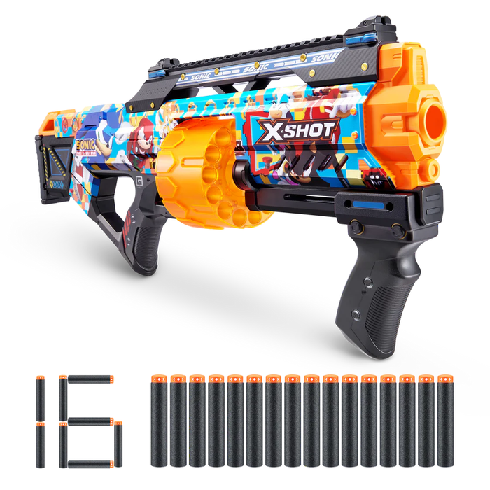 Blaster X-Shot Skins - Last Stand, Sonic, 16 soft darts