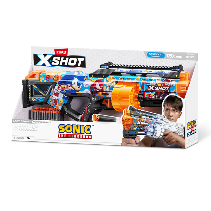 Blaster X-Shot Skins - Last Stand, Sonic, 16 soft darts