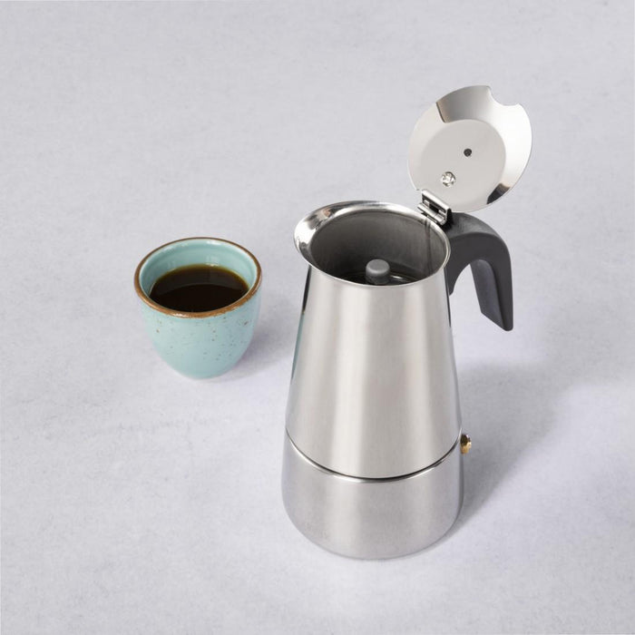 XAVAX 4-Cup Stainless Steel Espresso Maker, 111274
