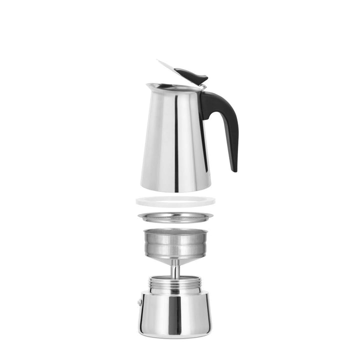 XAVAX 4-Cup Stainless Steel Espresso Maker, 111274