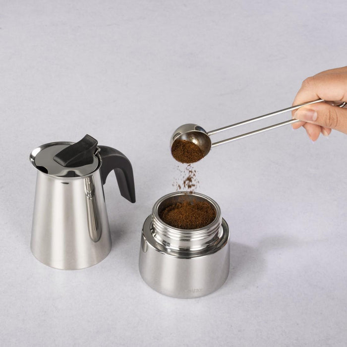 XAVAX 4-Cup Stainless Steel Espresso Maker, 111274