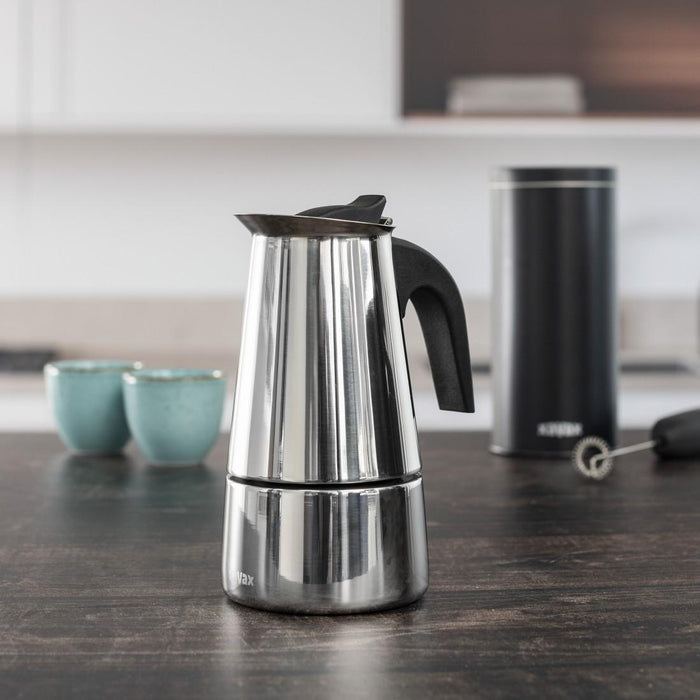 XAVAX 4-Cup Stainless Steel Espresso Maker, 111274